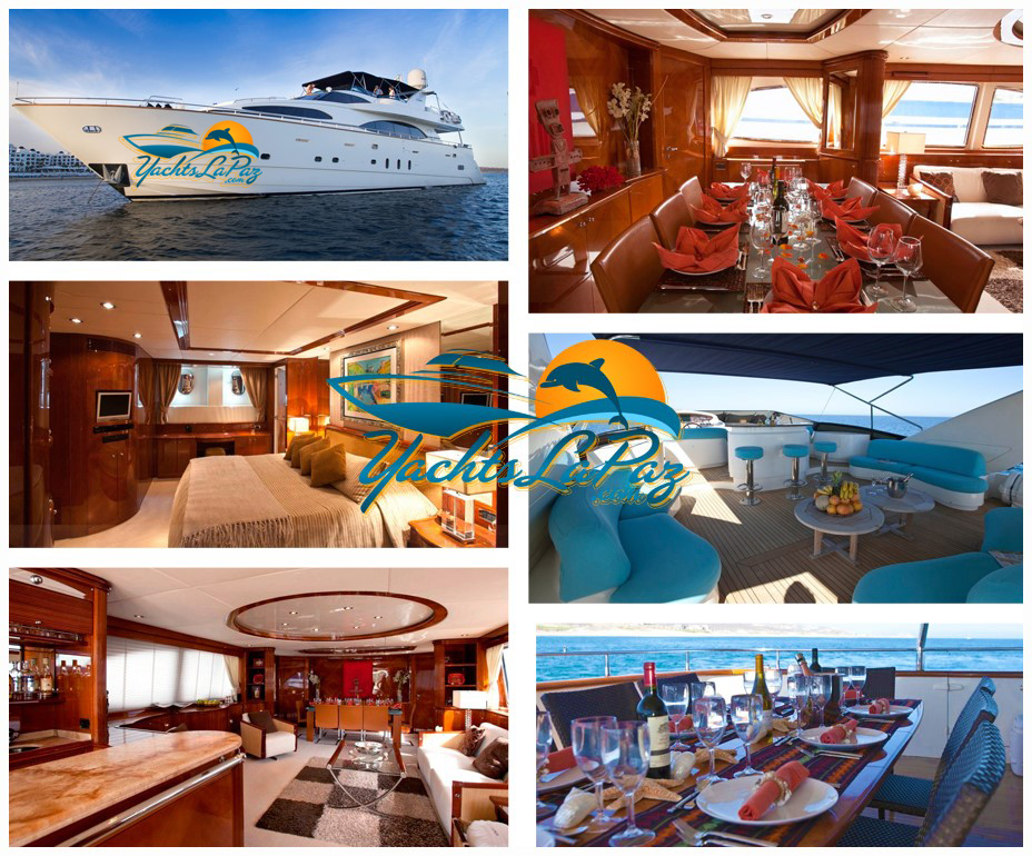 100' foot Luxury, Yacht Charters, Boat Rentals La Paz Baja Califonia sur Mexico, Mega Yachts, Cabo Charters, Sport Fishing,
