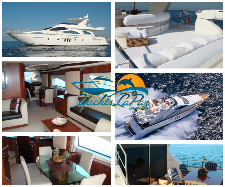 80' Azimut Luxury, Yacht Charters, Boat Rentals La Paz Baja Califonia sur Mexico, Mega Yachts, Cabo Charters, Sport Fishing,
